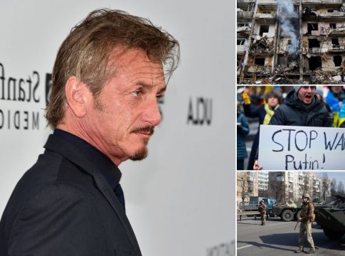 Sean Penn está en Ucrania rodando un documental sobre la invasión rusa