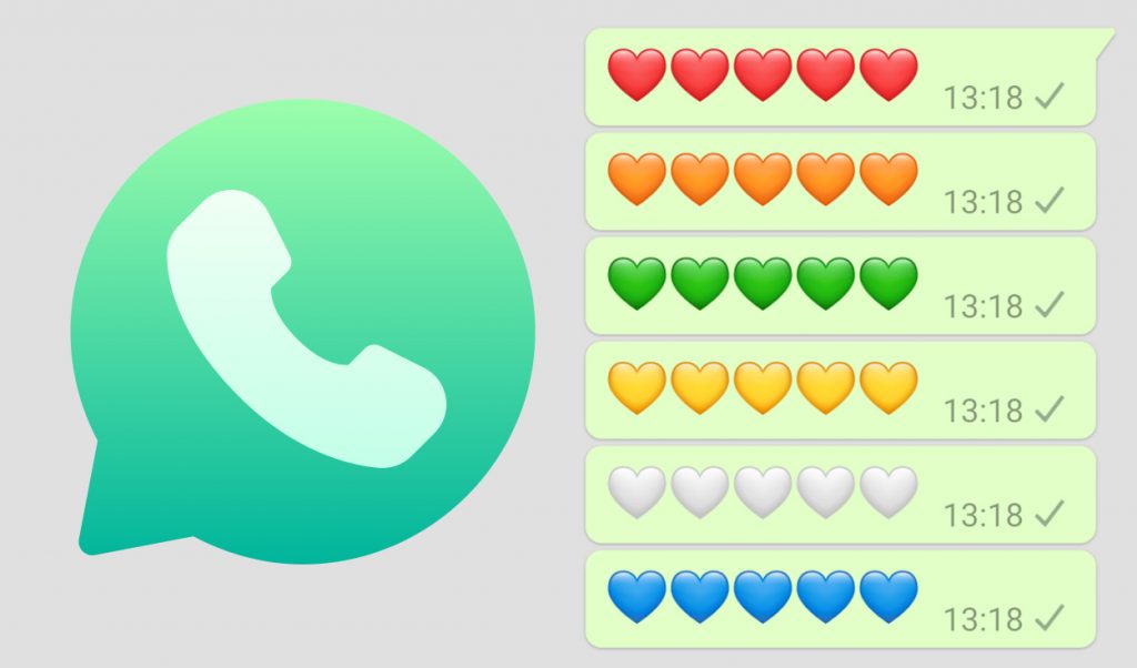 WhatsApp esto es lo que significan los corazones de colores