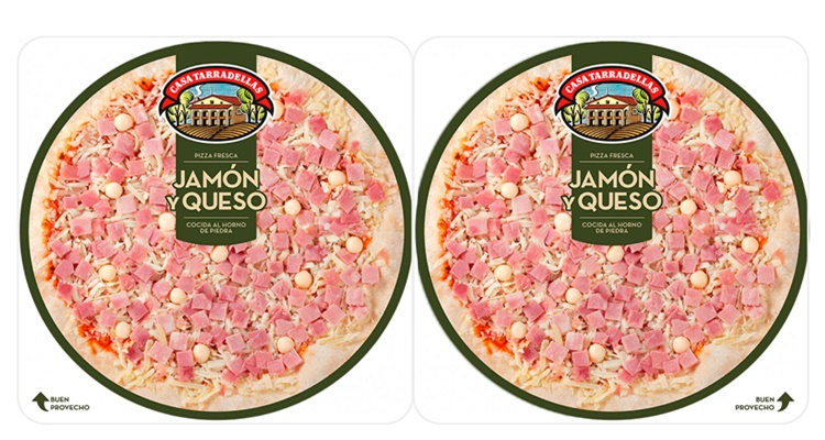 Jamón y queso Casa Tarradellas pizzas supermercado