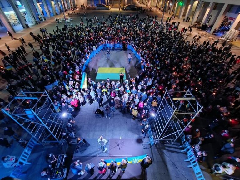 Unas 1.200 personas piden en Leganés el fin de la guerra en Ucrania