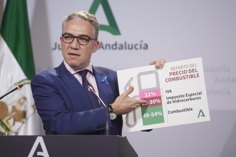 Gobierno andaluz insta a bajar los impuestos de luz, gas y combustibles