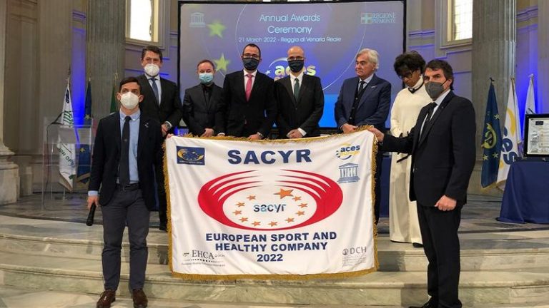 Sacyr recibe el premio European Sport and Healthy Company de ACES Europe