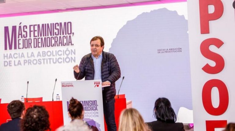 El presidente de Extremadura aboga por elaborar una Ley contra la Trata