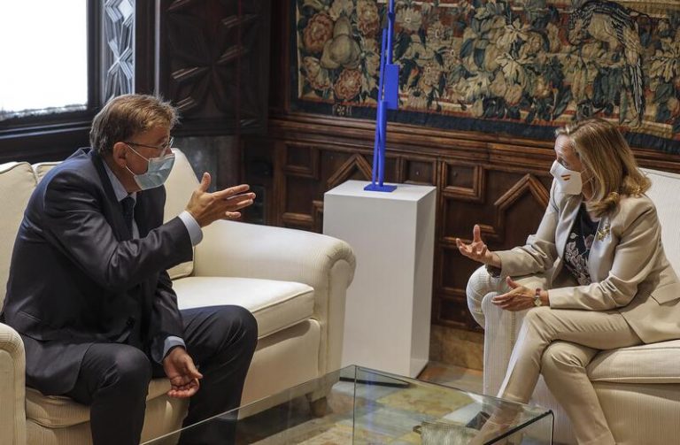 Un fondo de solvencia para empresas y agilizar ERTE, entre las peticiones de Puig a Calviño ante la crisis