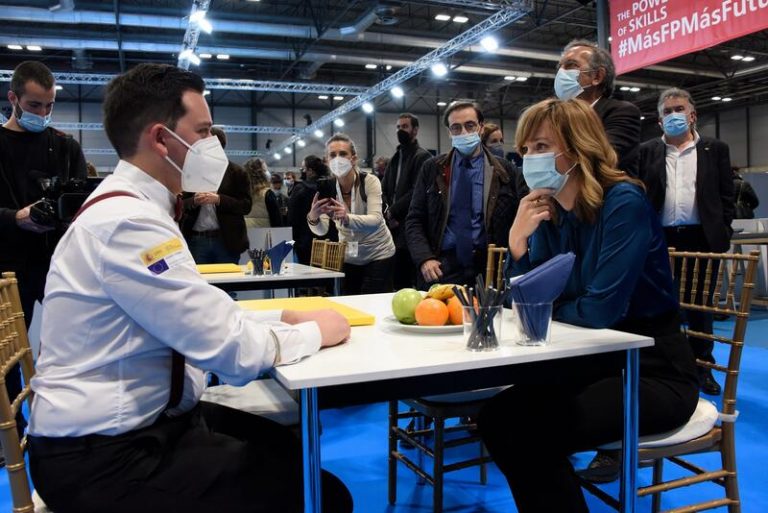 Alegría visita la FP Spainskills 2022, en la que ha participado casi medio millar de alumnos y recién titulados