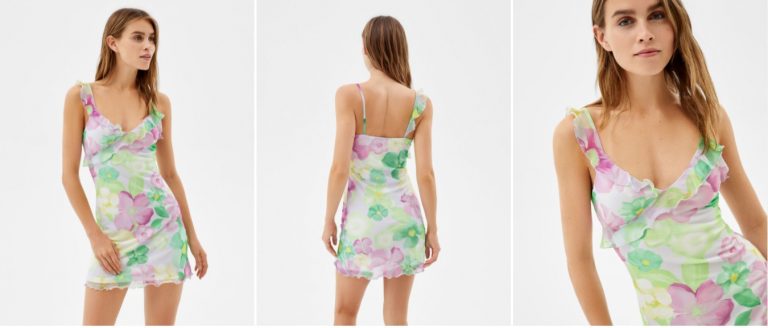 El vestido de flores de Bershka para sonreírle a la primavera