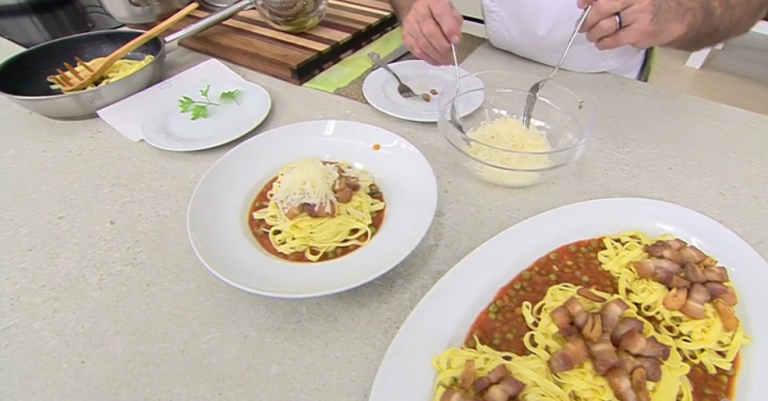 Tallarines con queso y panceta: El curioso ingrediente que usa Arguiñano para conseguir un sabor original