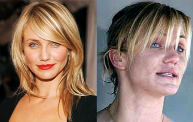 Las 10 famosas en las que el  maquillaje hace milagros