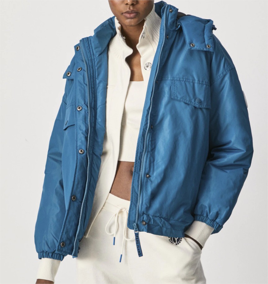 cazadora capucha oversize pepe jeans