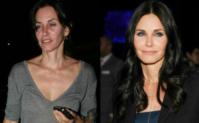 Las 10 famosas en las que el  maquillaje hace milagros