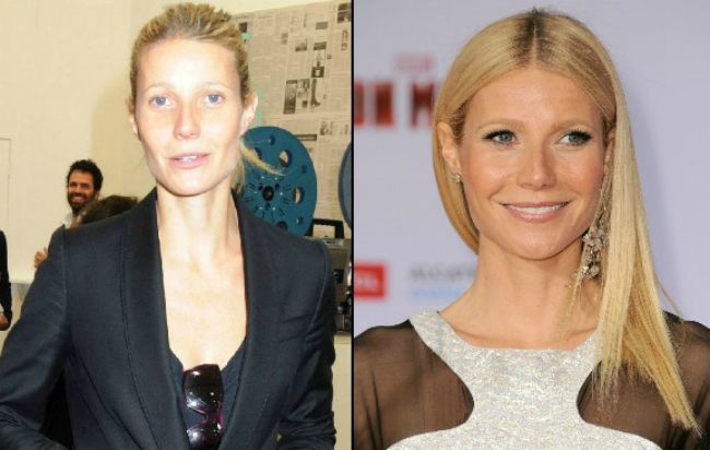 Las 10 famosas en las que el  maquillaje hace milagros