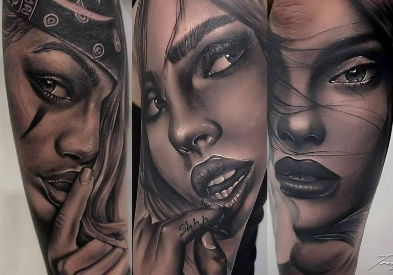 Tatuajes de retrato en Barcelona por el estudio Steel of Doom