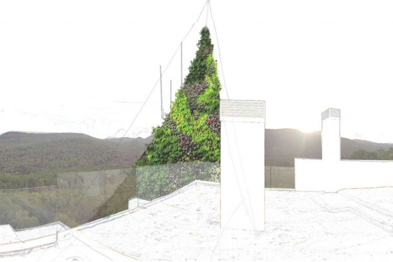 Vadella 64, una promoción en Ibiza que soluciona el problema visual de la antena de telecomunicaciones