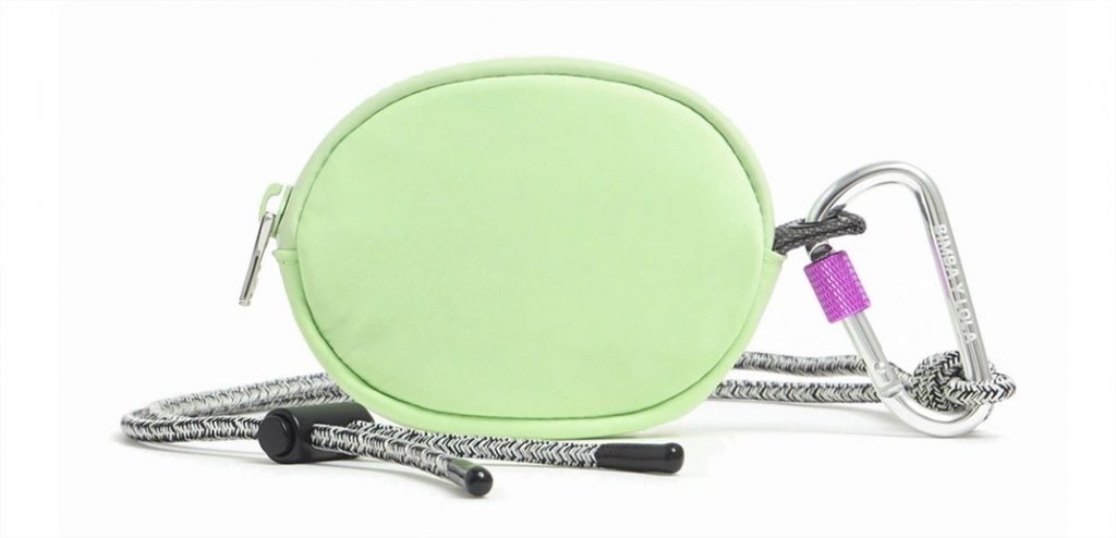 monedero ovalado nylon verde claro bimba y lola