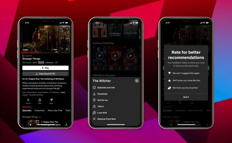 Netflix introduce el botón 'Me encanta' para afinar la personalización del contenido