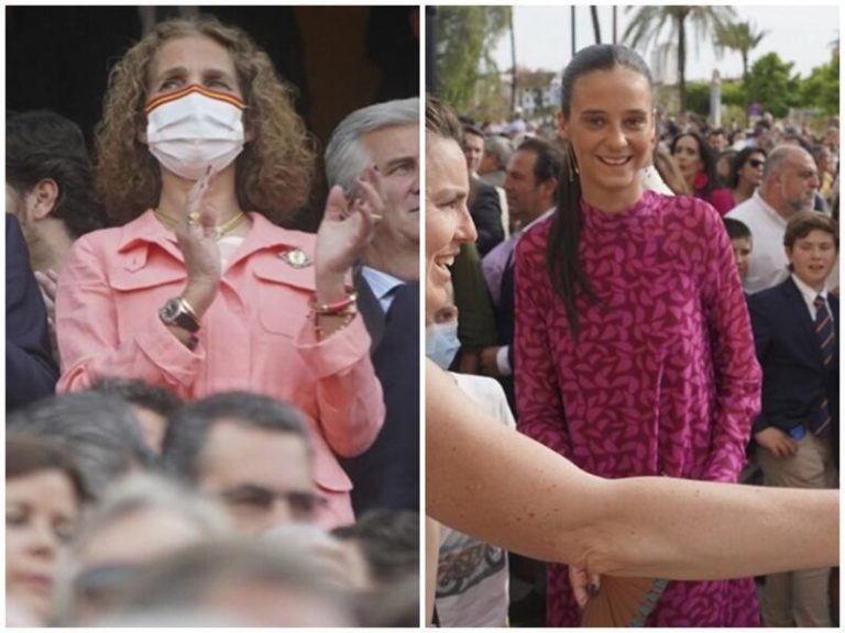 La Infanta Elena y Victoria Federica, por separado en Sevilla tras visitar al Rey Juan Carlos