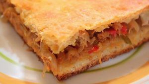 Empanada de pollo el truco para no usar el horno y que quede perfecta