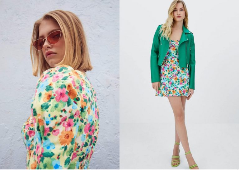 Este vestido corto de flores es la mejor novedad de Stradivarius