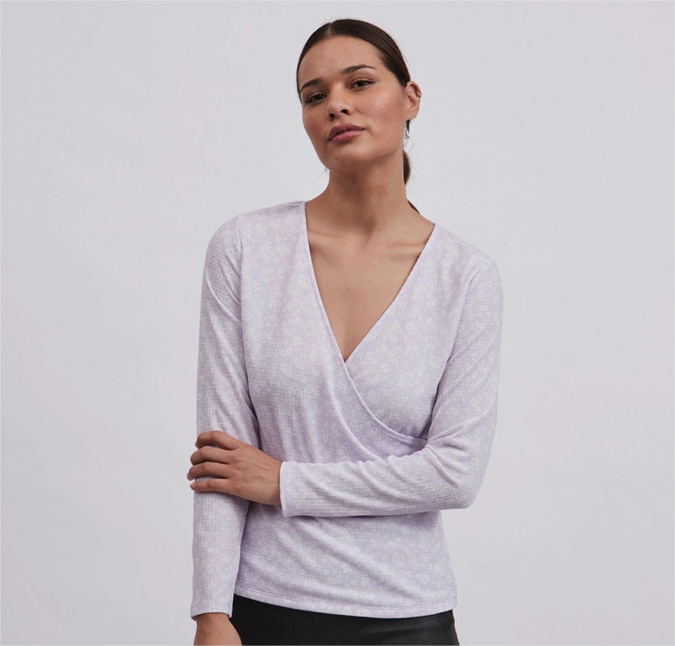 blusa cuello pico vila el corte ingles