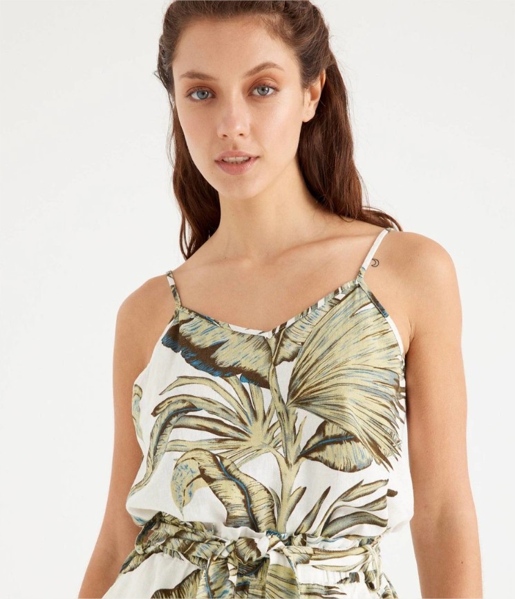 blusa tirantes con estampado inside