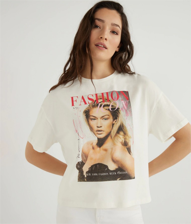 camiseta manga corta only