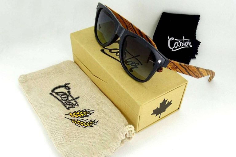Las gafas de sol de Castor Sunglasses están hechas con materiales 100 % biodegradables