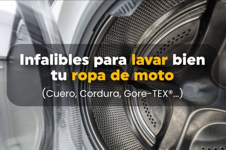 Consejos para lavar la ropa de moto