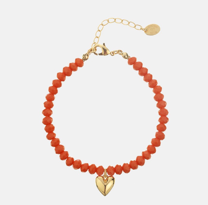 pulsera dorado con cristal maria pombo agatha paris