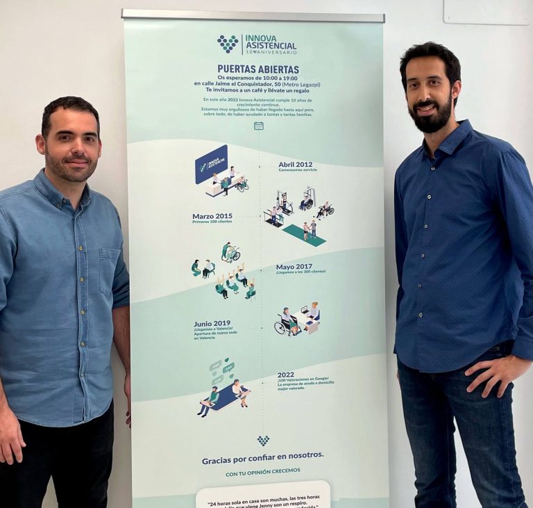Innova Asistencial celebra 10 años revolucionando el sector de los servicios de cuidado a domicilio