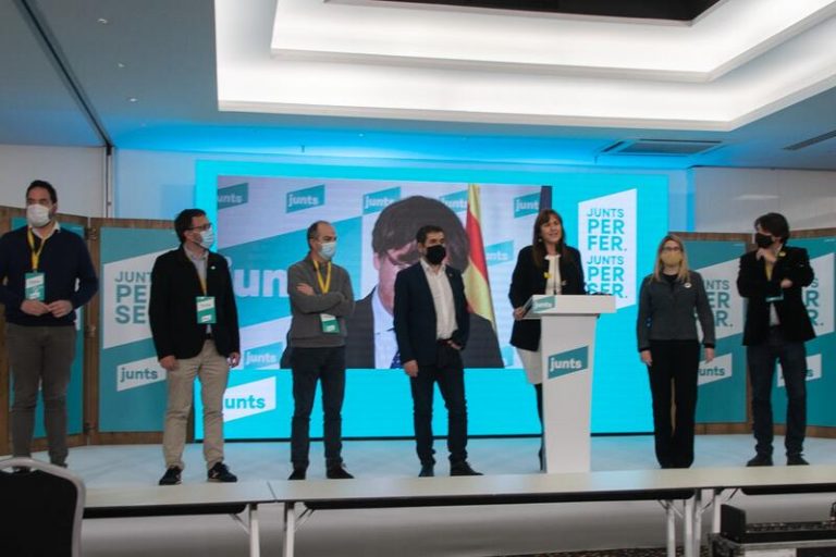 Borràs y Turull acuerdan finalmente presentar una candidatura única para liderar Junts