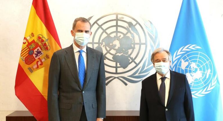 El Rey se reúne con el secretario general de Naciones Unidas