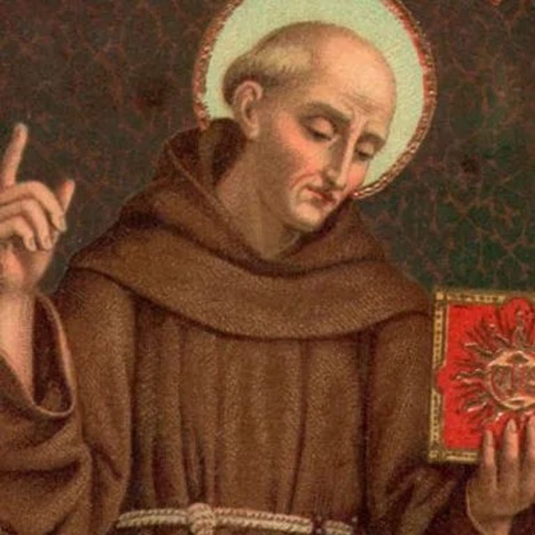 El 20 de mayo es el onomástico de San Bernardino de Siena