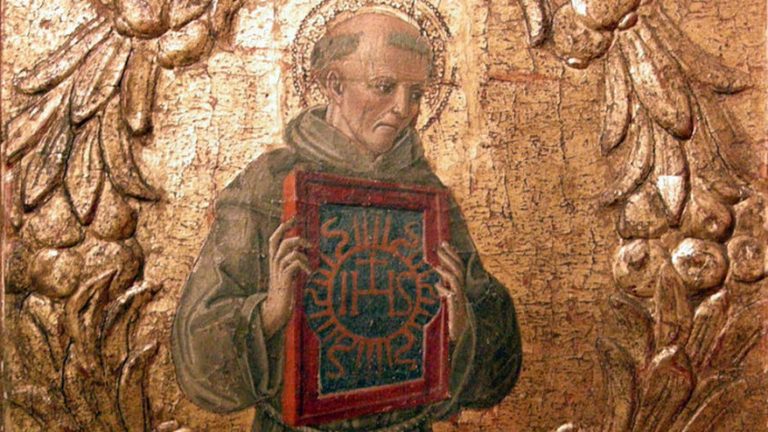 San Bernardino, protagonista del santoral del 20 de mayo