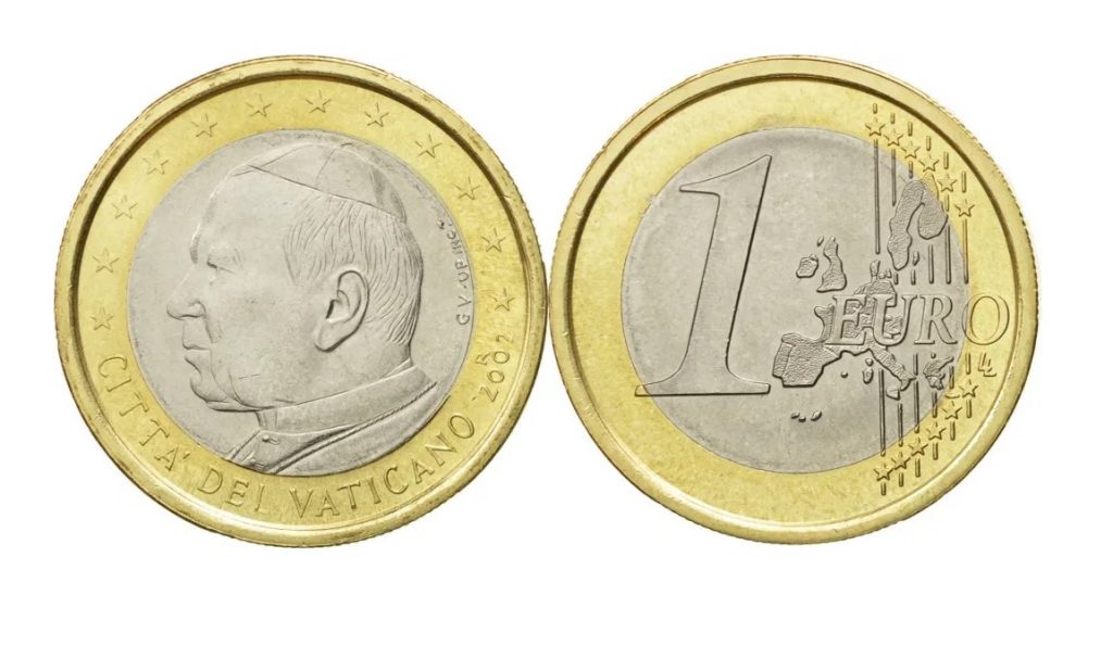 Monedas de 1 euro valiosas 2 EurosCitta del Vaticano