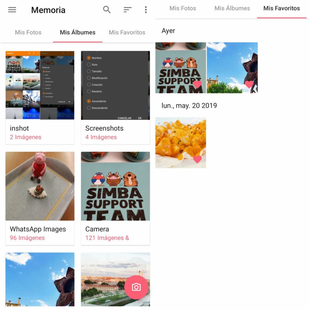 ¿Se pueden cambiar el orden de las fotografías en la App?