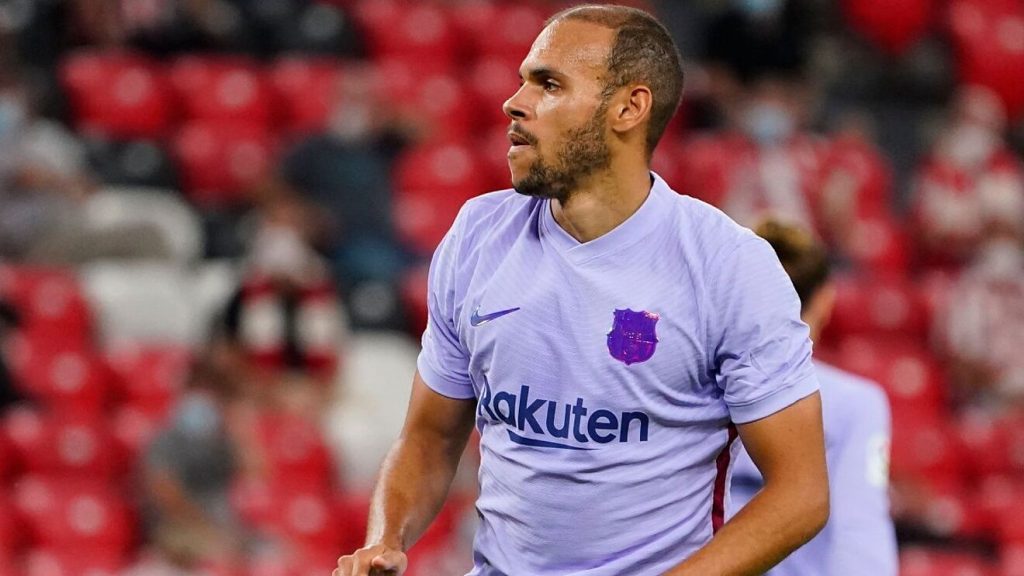 Martin Braithwaite, sin chance en el Barcelona