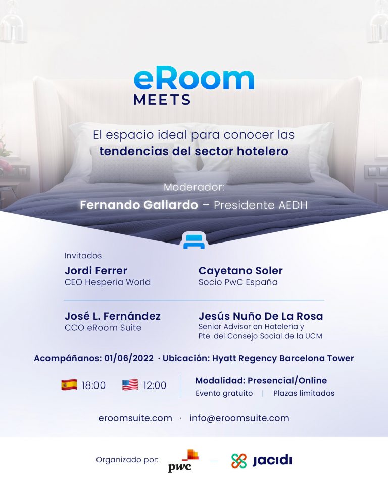 Este próximo 1 de junio eRoom Suite y PwC llevan la Hiperpersonalización de experiencias al sector hotelero español – Noticias Empresariales