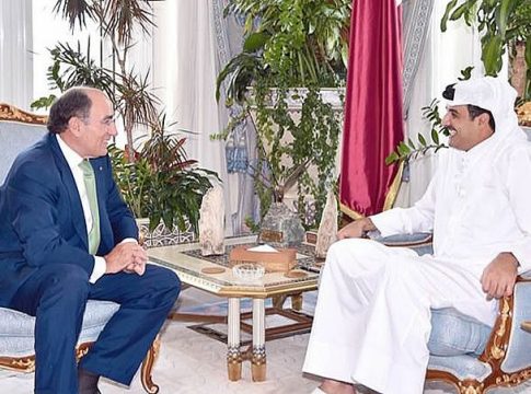 Sánchez Galán y Tamim Al Thani Sánchez Galán y Tamim Al Thani