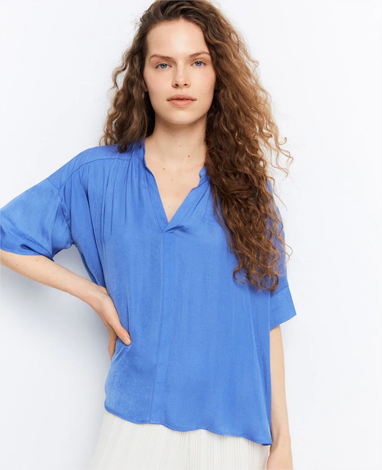 blusa fluida volumen sfera el corte ingles