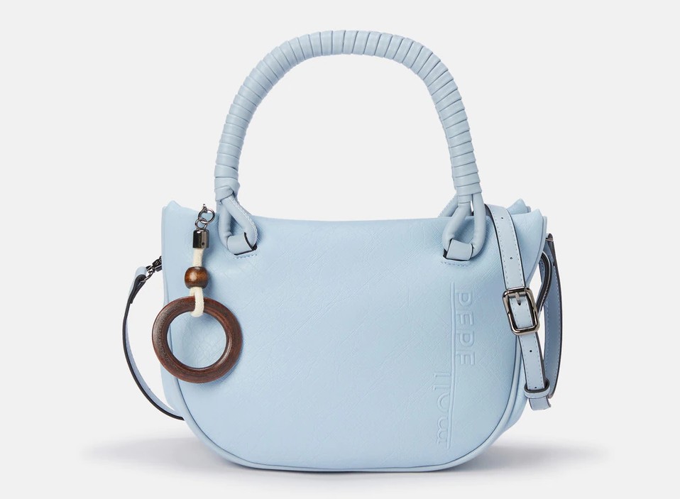 bolso mano azul pepe moll