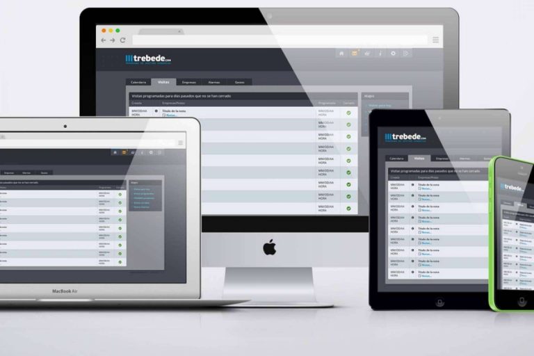 Trebede es un software de CRM para la compañía que permite un mejor control de la información de los clientes