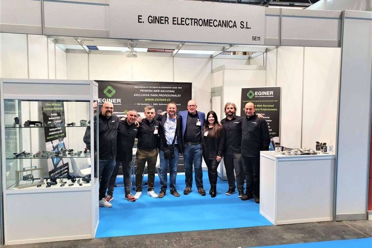 El stand de la compañía EGINER tiene un gran éxito en la Feria Motortec 2022