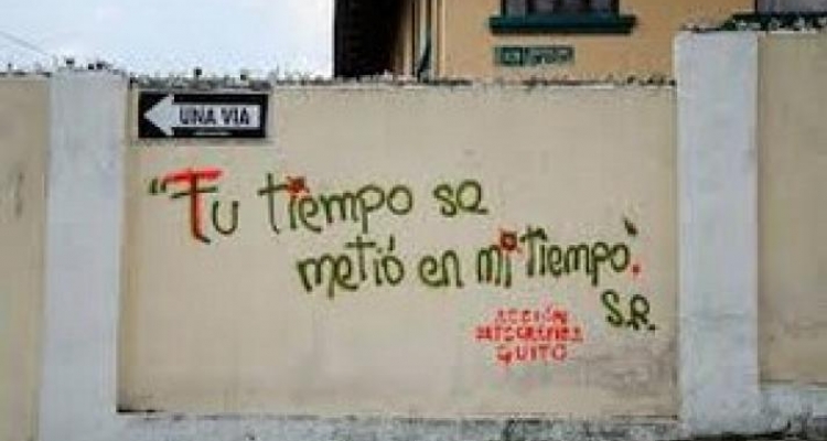 Graffitis callejeros arreglados ortográficamente