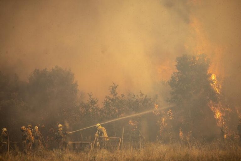 Sánchez ofrece ayuda a Mañueco para combatir el incendio de la Sierra de la Culebra