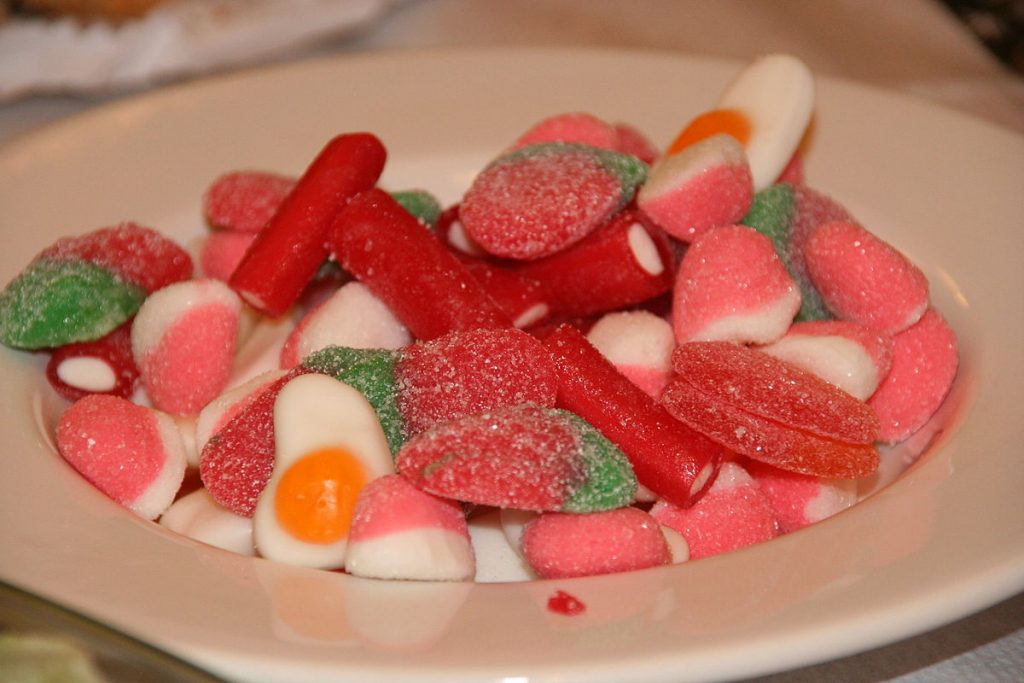 Chicles, gelatinas y gominolas