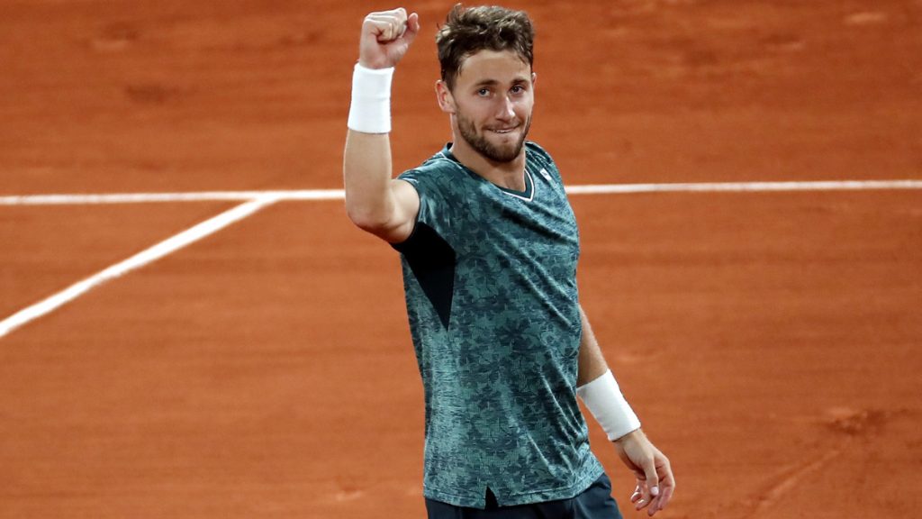 En el primer parcial Ruud pudo hacer daño 