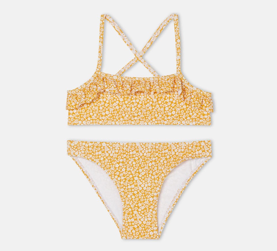 bikini niña floral el corte ingles
