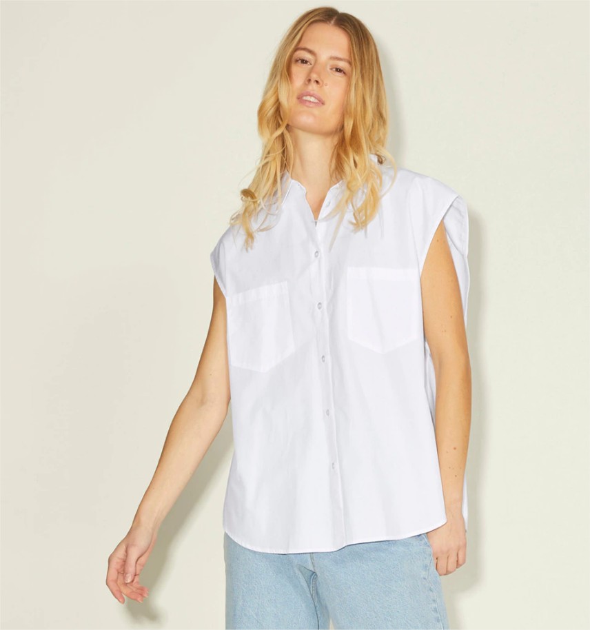 camisa sin mangas popelin jack jones