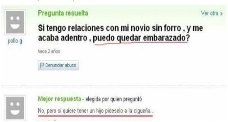 Las mejores (y a la vez peores) respuestas vistas nunca en Yahoo