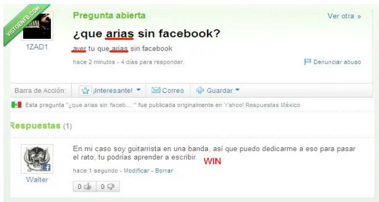 Las mejores (y a la vez peores) respuestas vistas nunca en Yahoo